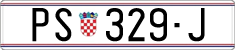 License plate of Croatia, Regular plates