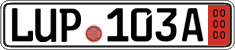 German license plate, Export transit plates