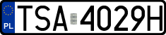 License plates of Poland, Regular car plates