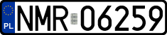 License plates of Poland, Regular car plates