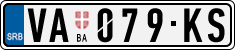 License plate of Serbia, Cars