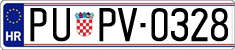 License plate of Croatia, Oldtimers