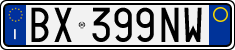 License plate of Italy, Cars (1994 year series)
