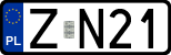 License plates of Poland, Regular car plates