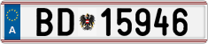 License plate of Austria, Official services and consulates