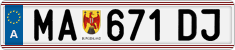 License plate of Austria, Regular plates