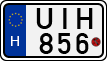 license plates of Hungary, Motorcycles (1990)