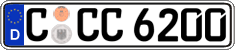 German license plate, Regular plates