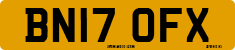 License plate of the United Kingdom, 2001 year system