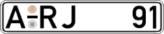 German license plate, Regular plates