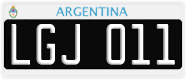 License plate of Argentina, Cars (1995, ABC 123)