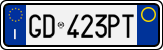 License plate of Italy, Cars (1994 year series)
