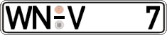 German license plate, Regular plates