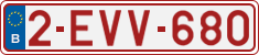 License plate of Belgium, Regular plates (2010)