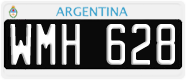 License plate of Argentina, Cars (1995, ABC 123)