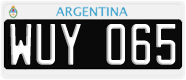 License plate of Argentina, Cars (1995, ABC 123)