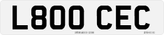License plate of the United Kingdom, 1983 year system