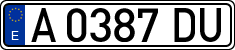 License plates of Spain, 1971 year series