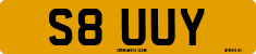 License plate of the United Kingdom, 1983 year system