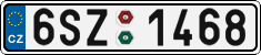License plate of the Czech Republic, Cars (2001)