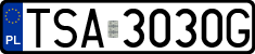 License plates of Poland, Regular car plates