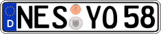 German license plate, Regular plates