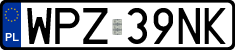 License plates of Poland, Regular car plates
