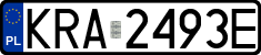 License plates of Poland, Regular car plates