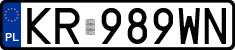 License plates of Poland, Regular car plates