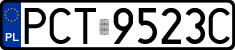 License plates of Poland, Regular car plates