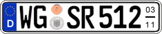 German license plate, Seasonal plates