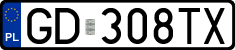 License plates of Poland, Regular car plates