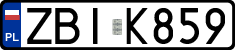 License plates of Poland, Regular car plates