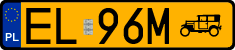 License plates of Poland, Oldtimers