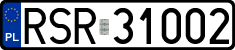 License plates of Poland, Regular car plates