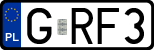 License plates of Poland, Regular car plates