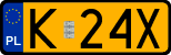 License plates of Poland, Oldtimers