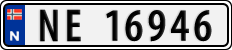 License plate of Norway, Cars