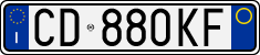 License plate of Italy, Cars (1994 year series)