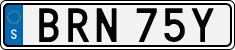 License plate of Sweden, Regular plates