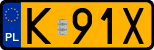 License plates of Poland, Oldtimers