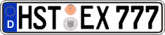 German license plate, Regular plates
