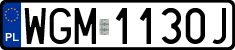 License plates of Poland, Regular car plates