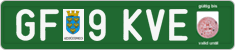 License plate of Austria, Export transit plates