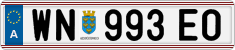 License plate of Austria, Regular plates