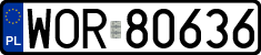 License plates of Poland, Regular car plates