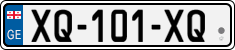 License plate of Georgia, Cars (2014)
