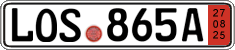 German license plate, Export transit plates