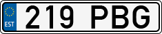 License plate of Estonia, Regular car plates