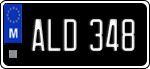 License plate of Malta, Oldtimers (ABC 123)